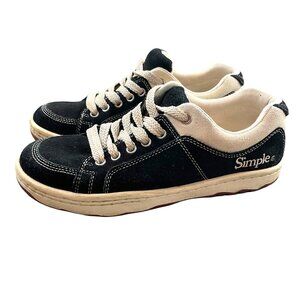 Simple OS Sneaker Black Canvas Suede Men's  Women's 8